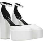 Paris Texas White Leather Platforms PA-8547224551689-EU38/US8
