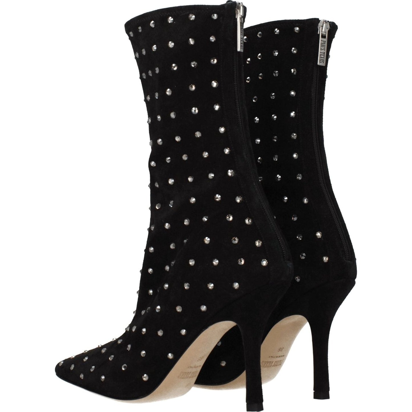 Paris Texas Black Leather Ankle Boots PA-8547223863561-EU36/US6
