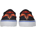 Marcelo Burlon Black Fabric Slip-On Loafers MA-8547228123401-EU40/US7