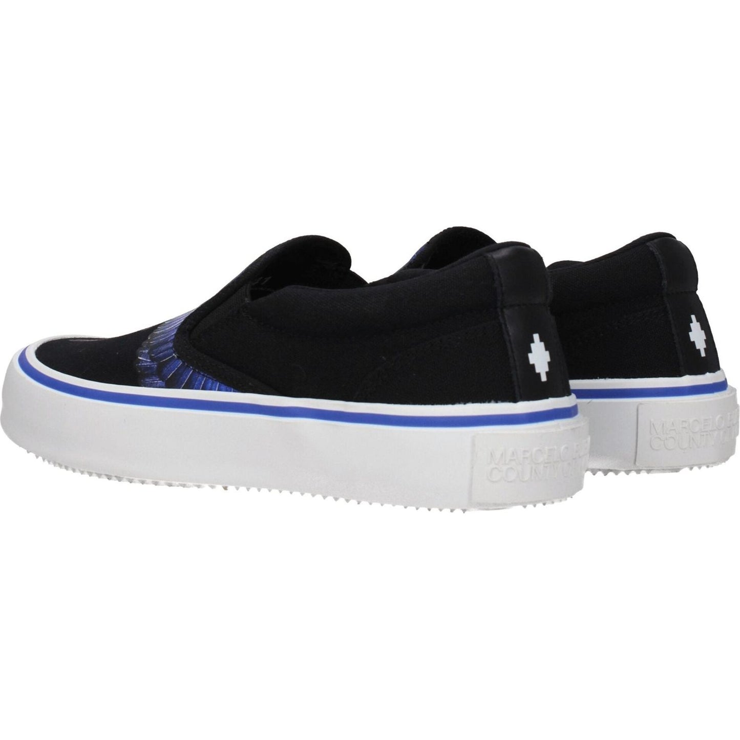Marcelo Burlon Black Fabric Slip-On Loafers MA-8547243458825-EU41/US8