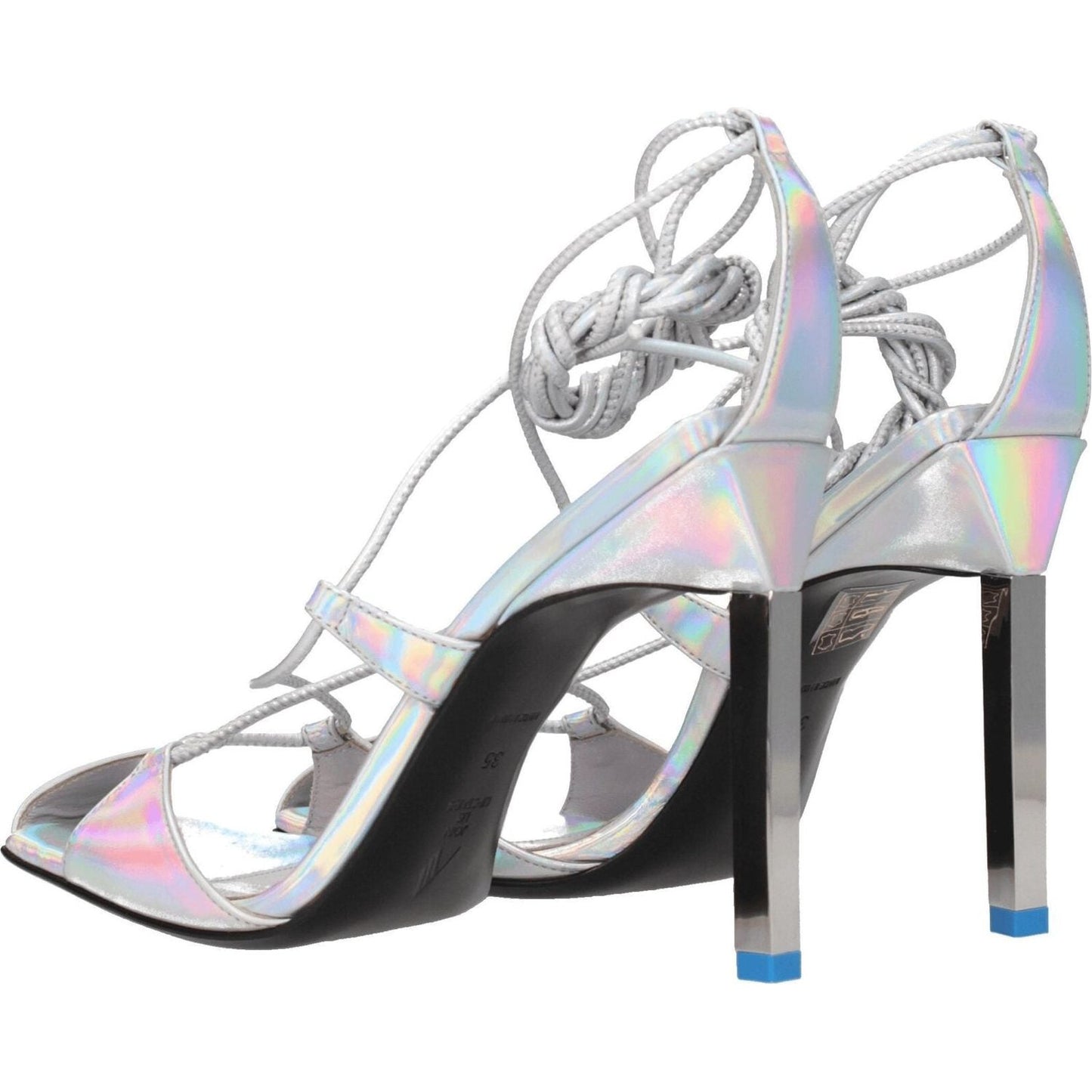 The Attico Gray Leather Stiletto Heels Sandals TH-8547286909193-EU37/US7