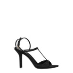 Givenchy Black Satin Stiletto Heels Sandals GI-8547352346889-EU41/US11