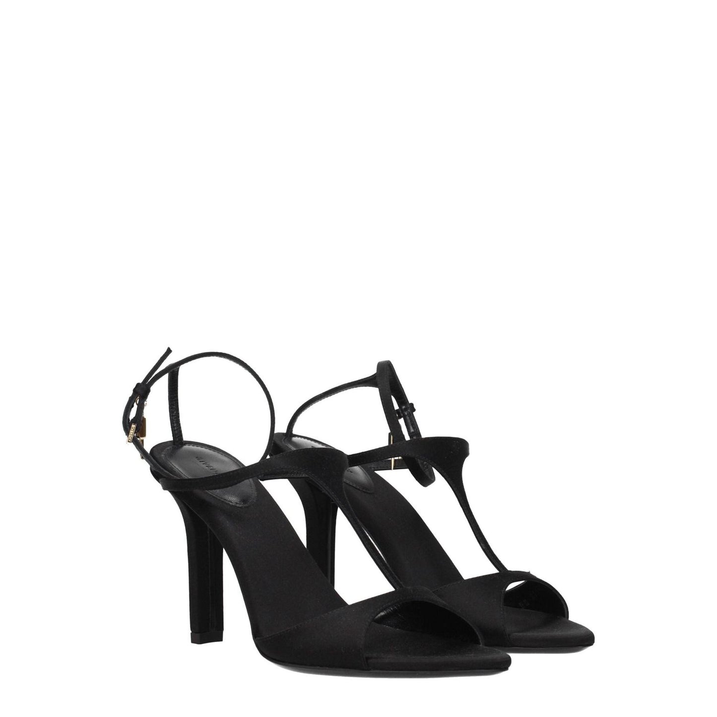 Givenchy Black Satin Stiletto Heels Sandals GI-8547352346889-EU41/US11