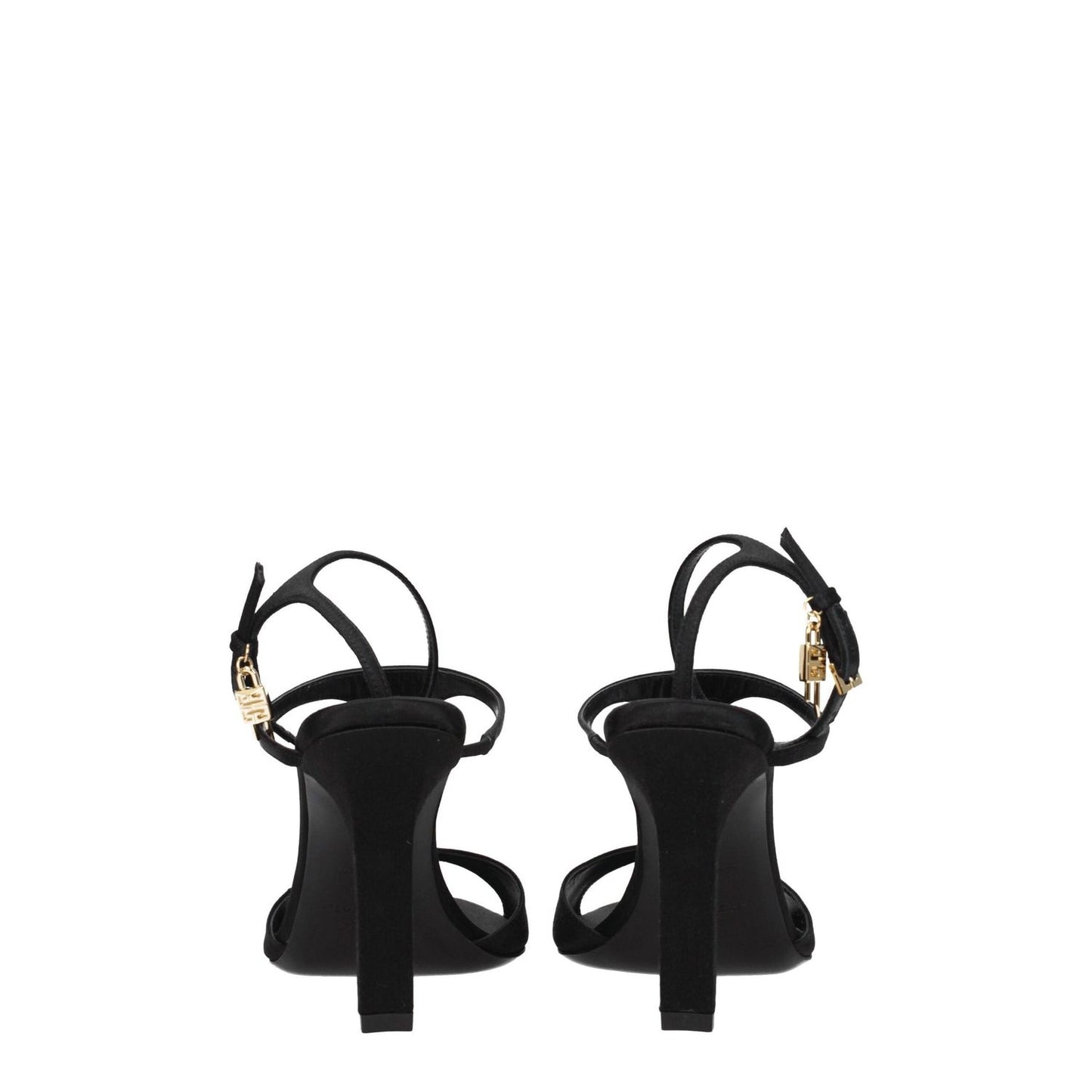 Givenchy Black Satin Stiletto Heels Sandals GI-8547352346889-EU41/US11