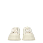 Jil Sander White Fabric Platform Sneakers JI-8547352838409-EU37/US7