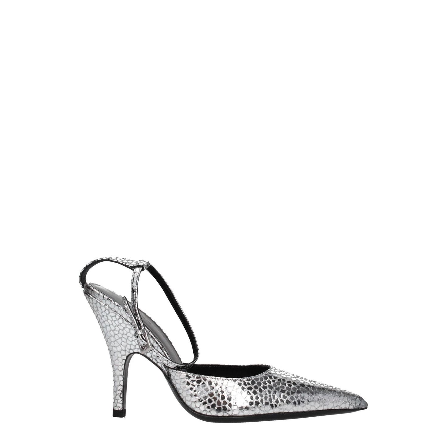 BY FAR Gray Leather High Heel Pumps BY-8547360833801-EU36/US6