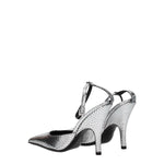 BY FAR Gray Leather High Heel Pumps BY-8547360833801-EU36/US6