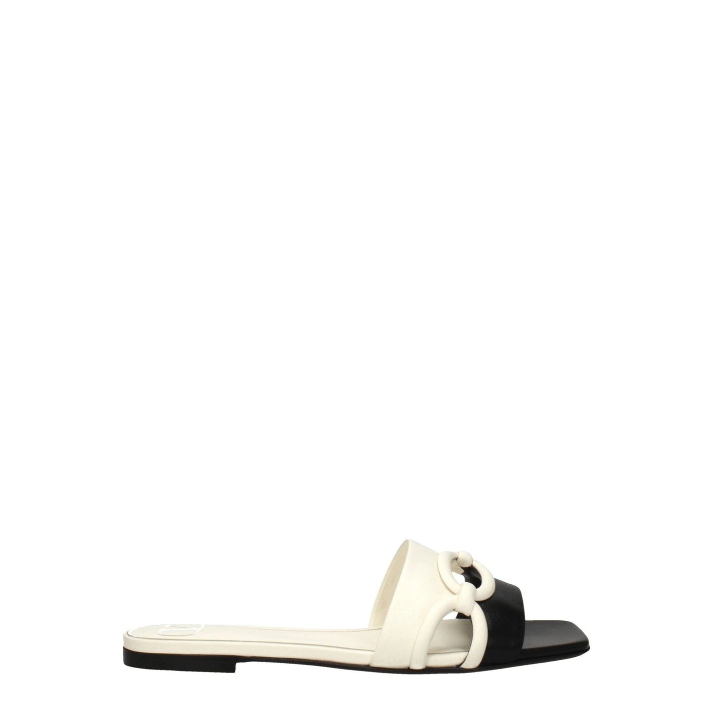 Valentino Garavani Black Leather Slippers Sandals VA-8547405824265-EU35/US5