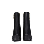 Dolce & Gabbana Black Leather Ankle Boots DO-8547428237577-EU38.5/US8.5
