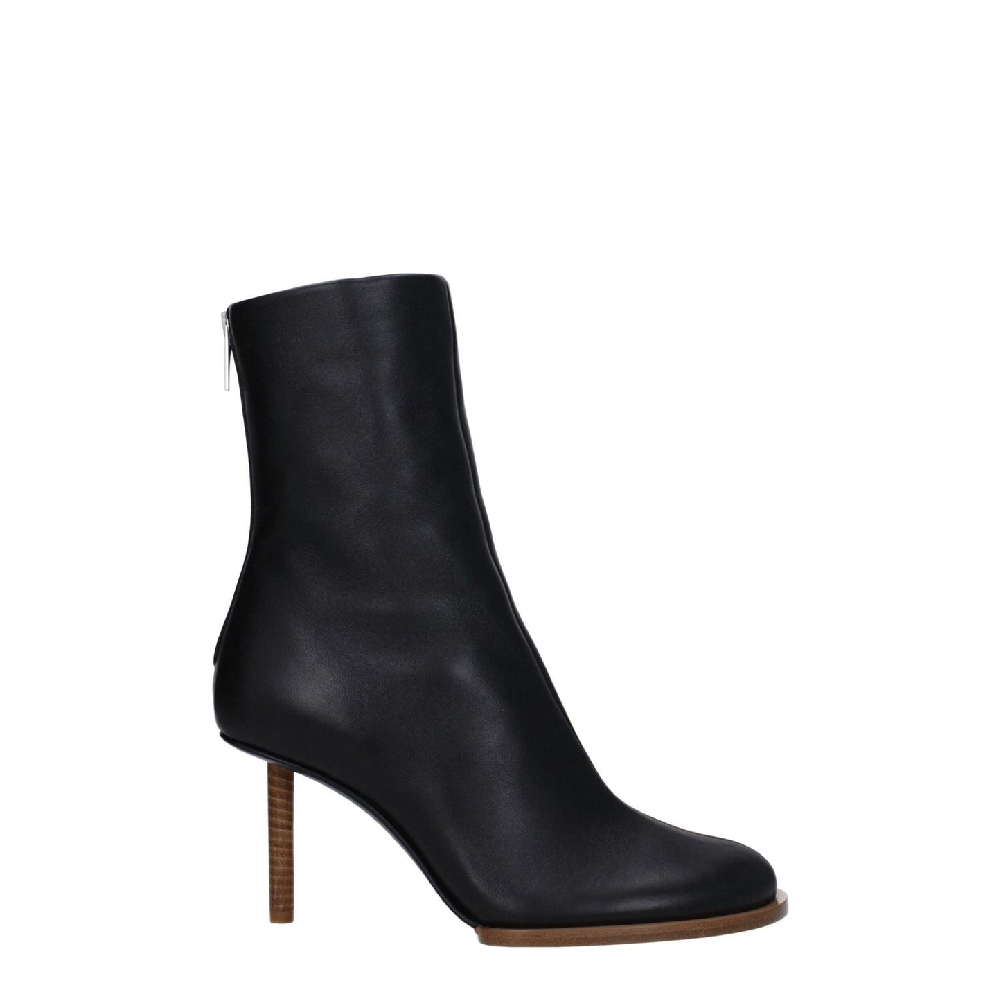 Jacquemus Black Leather Ankle Boots JA-8547450978569-EU36/US6