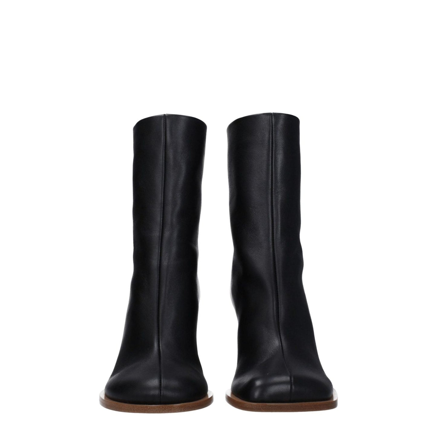 Jacquemus Black Leather Ankle Boots JA-8547450978569-EU36/US6