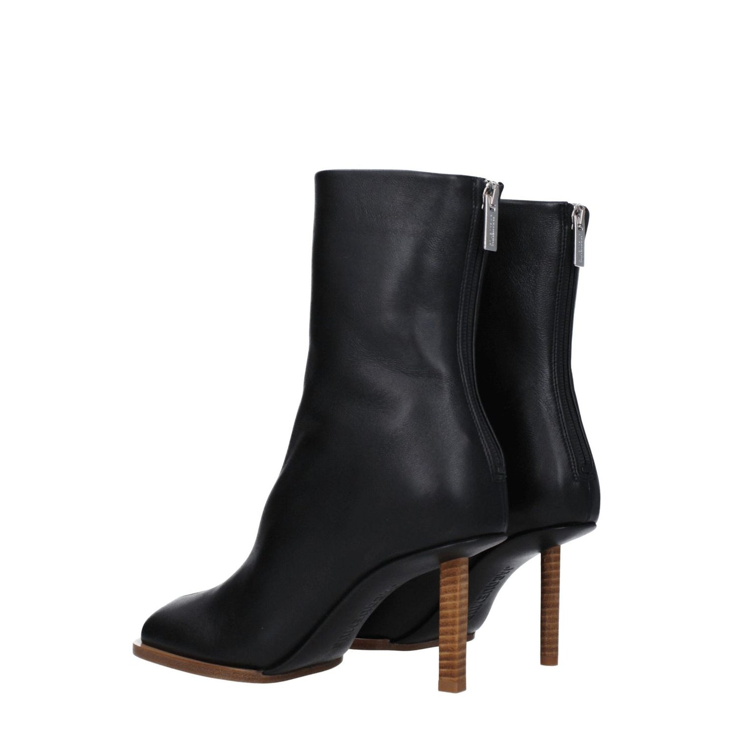 Jacquemus Black Leather Ankle Boots JA-8547450978569-EU36/US6