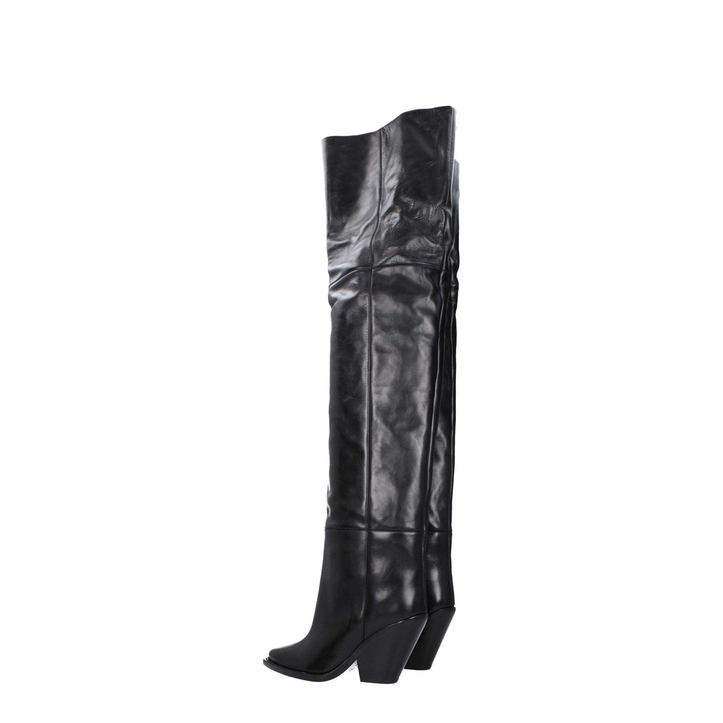 Isabel Marant Black Leather Over The Knee IS-8547451240713-EU36/US6