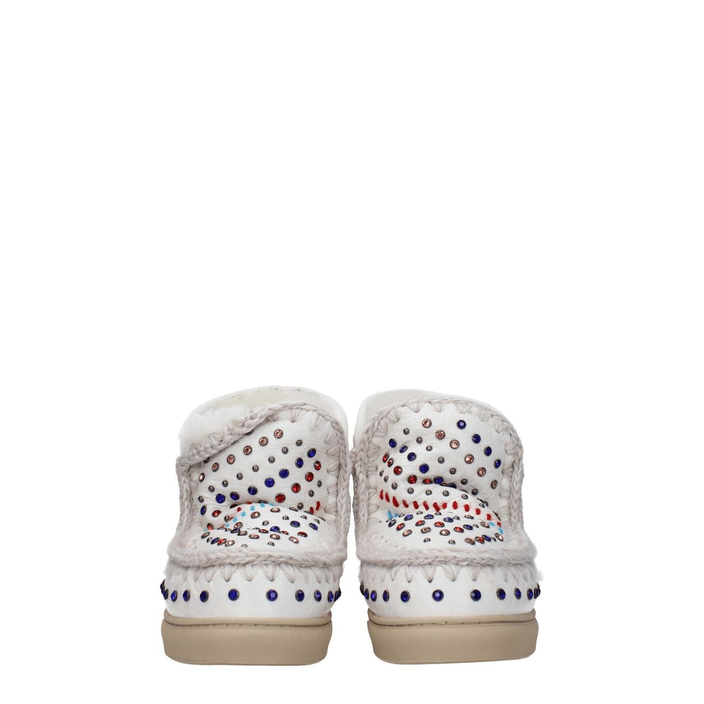 Mou White Leather Ankle Boots MO-8547457007881-EU36/US6