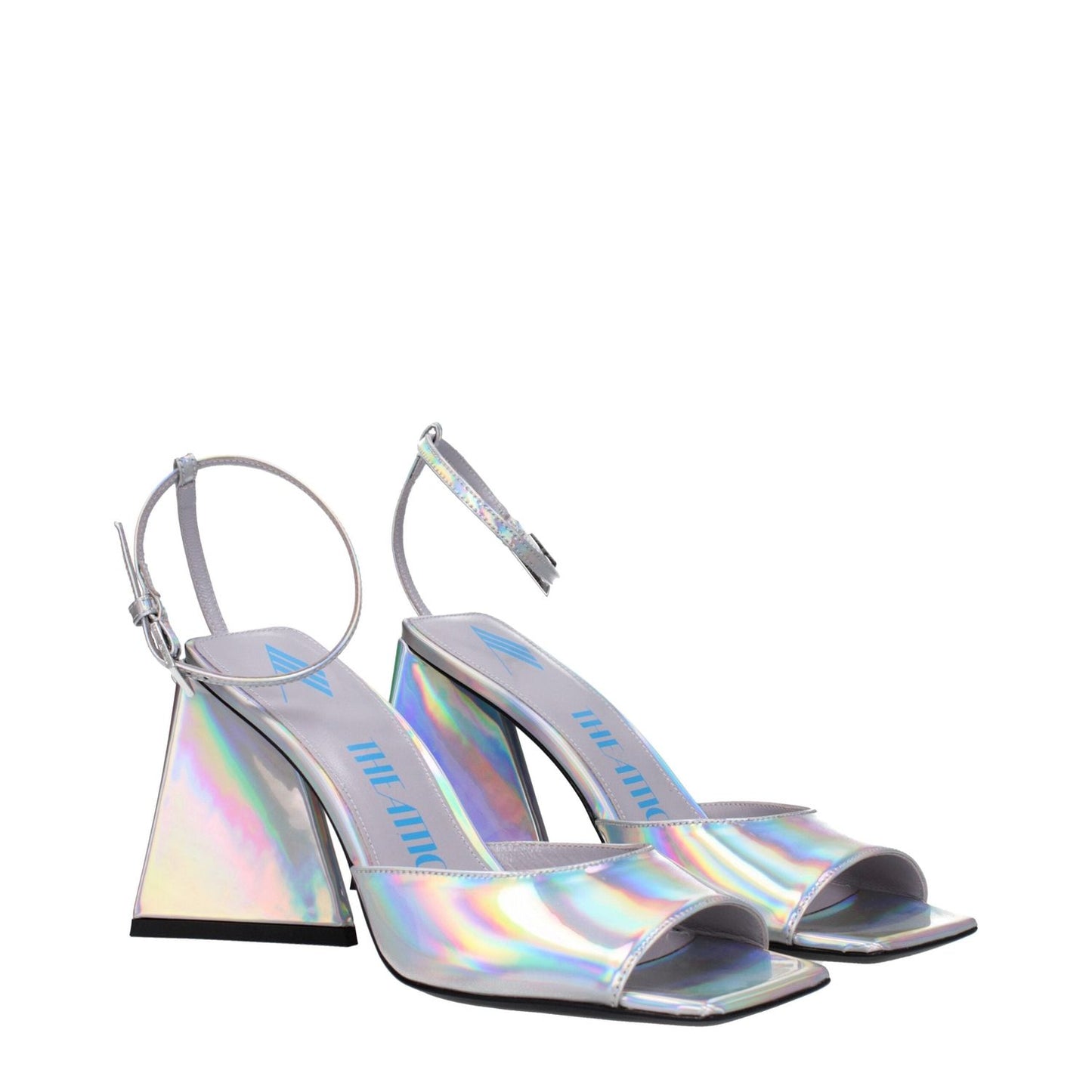 The Attico Gray Leather Platforms TH-8612669817097-EU39/US9