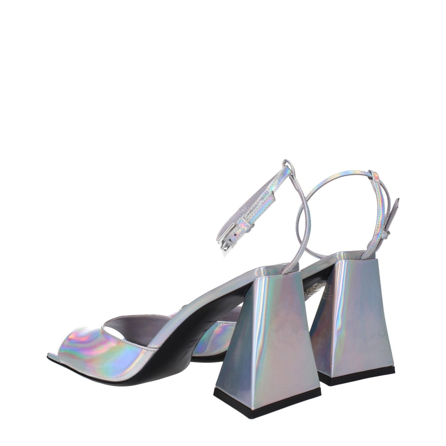 The Attico Gray Leather Platforms TH-8612669817097-EU39/US9