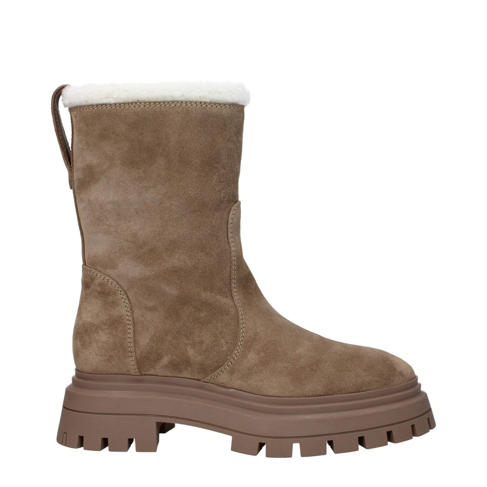 Stuart Weitzman Beige Leather Ankle Boots ST-8617282437385-EU40/US10
