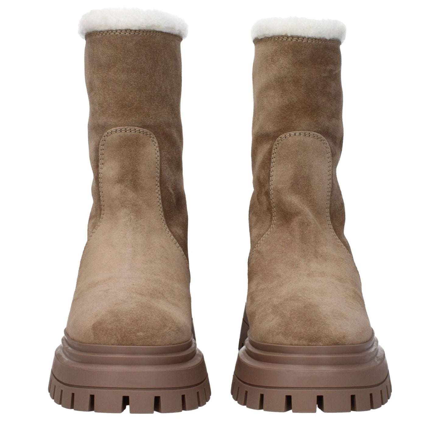 Stuart Weitzman Beige Leather Ankle Boots ST-8617282437385-EU40/US10