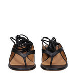 Off-White Black Leather Flip-Flop Sandals OF-9256102723849-EU36/US6
