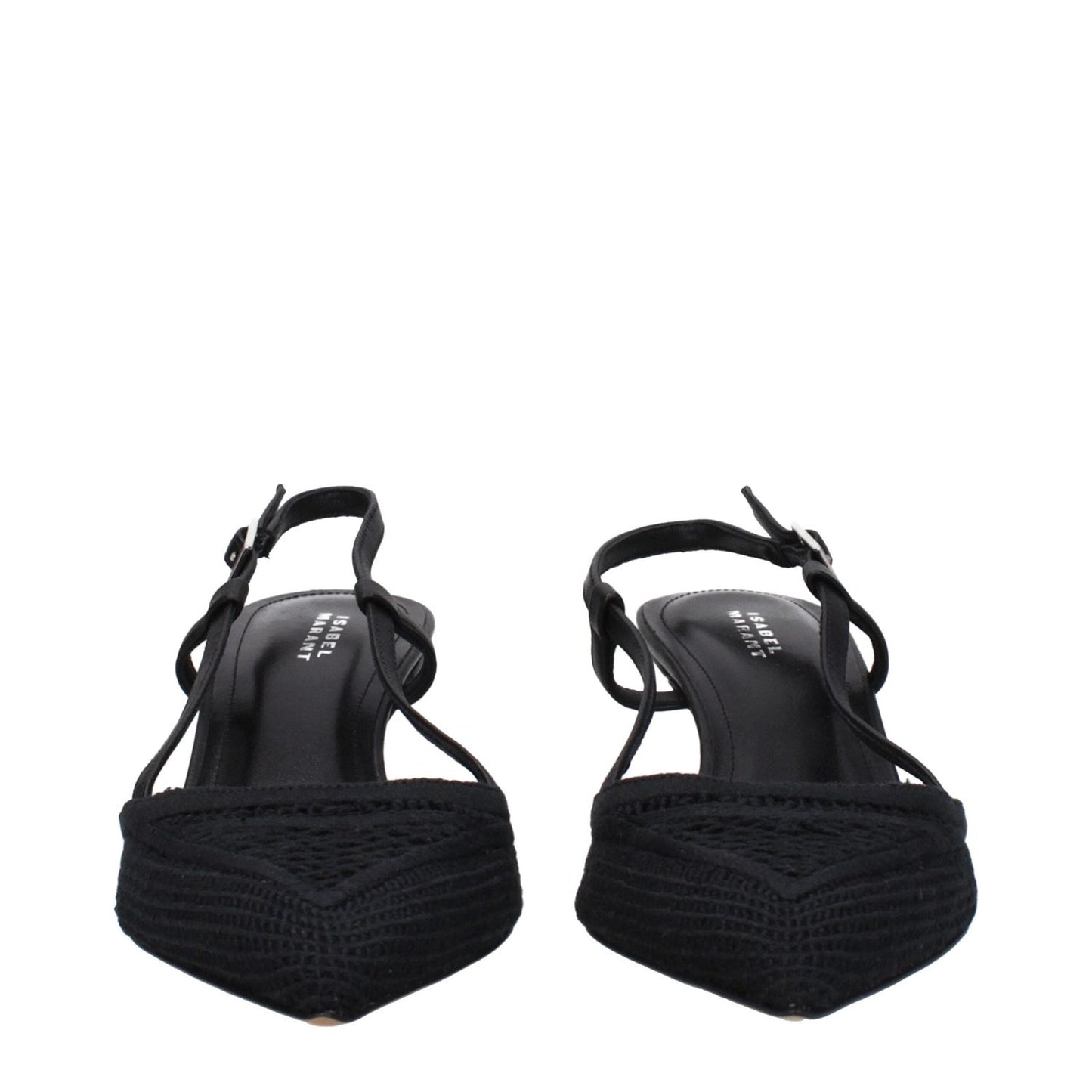 Isabel Marant Black Fabric Mid Heel Pumps