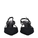 Isabel Marant Black Fabric Mid Heel Pumps
