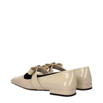 Versace Beige Leather Ballet Flats VE-9256354840841-EU39/US9