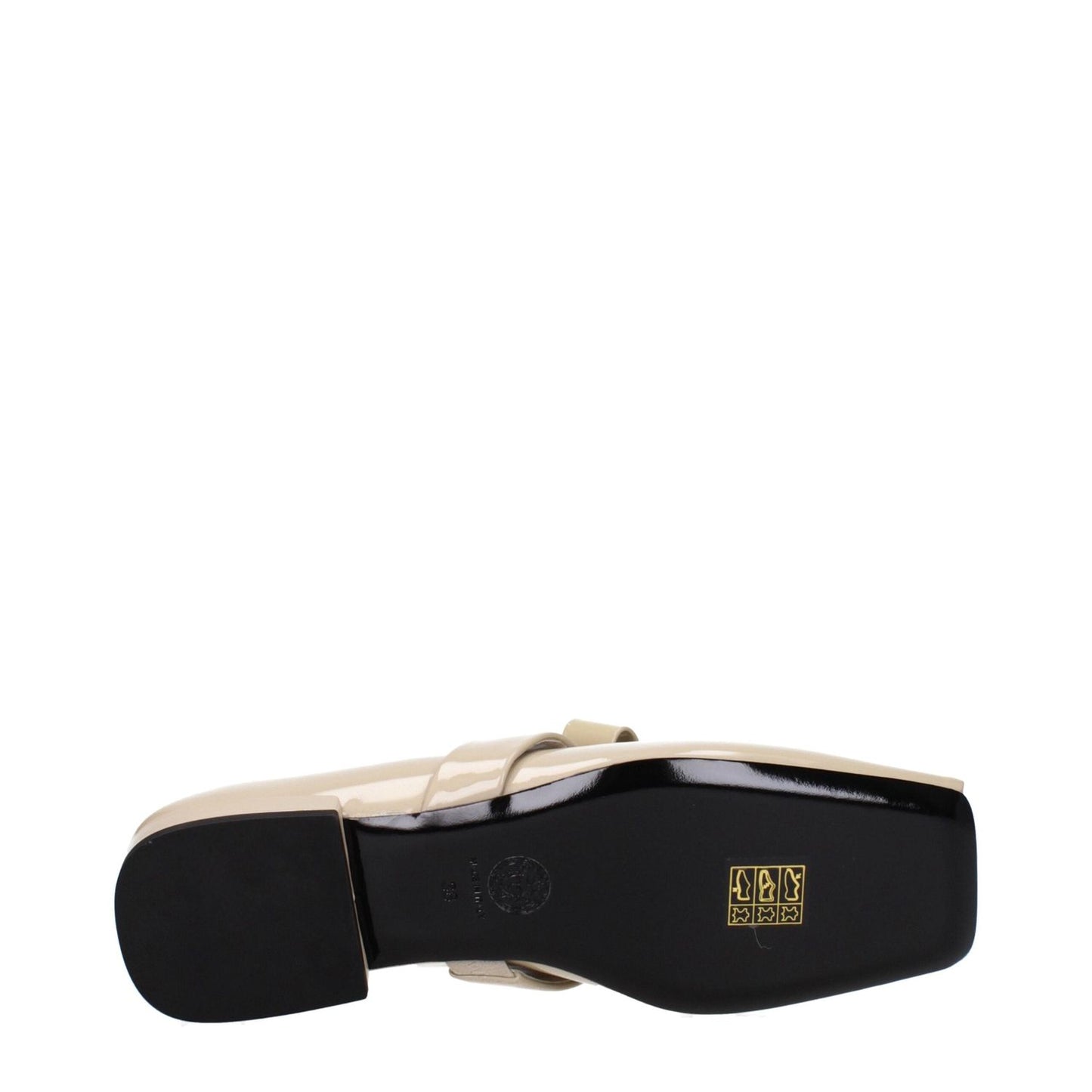 Versace Beige Leather Ballet Flats VE-9256354840841-EU39/US9