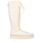 Max Mara Beige Fabric Lace-Up Boots MA-9263845081353-EU36/US6