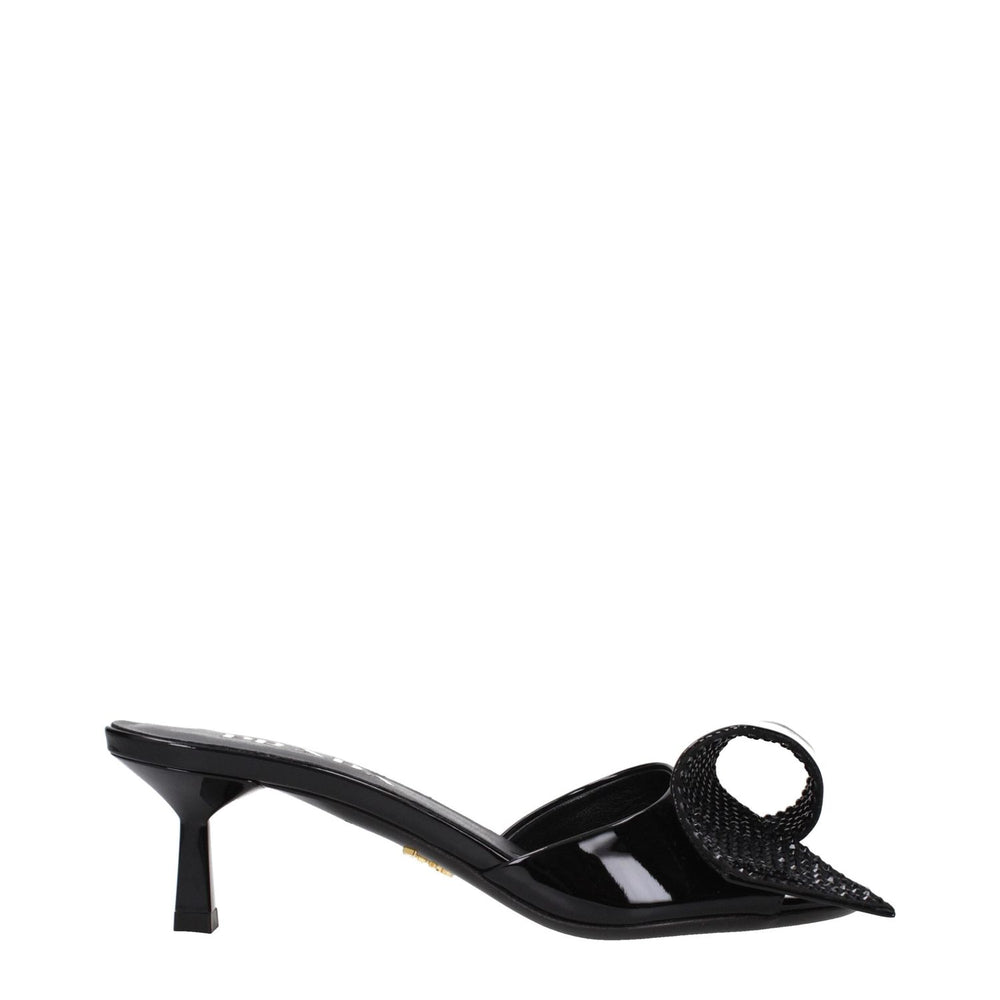 Prada Black Leather Sandals PR-9277197648137-EU36.5/US6.5