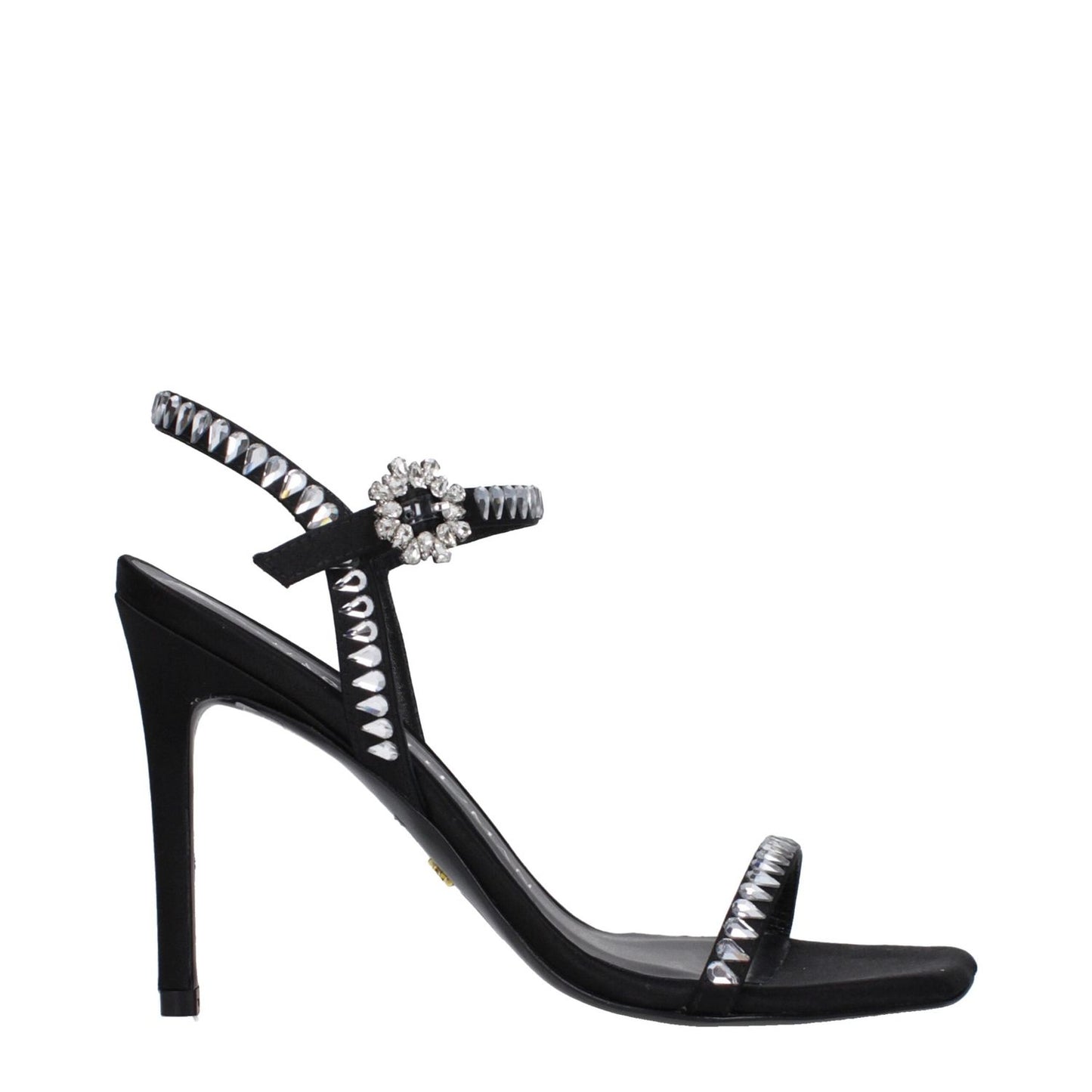 Stuart Weitzman Black Satin Stiletto Heels Sandals ST-9289924083977-EU36/US6