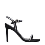 Stuart Weitzman Black Satin Stiletto Heels Sandals ST-9289924083977-EU36/US6