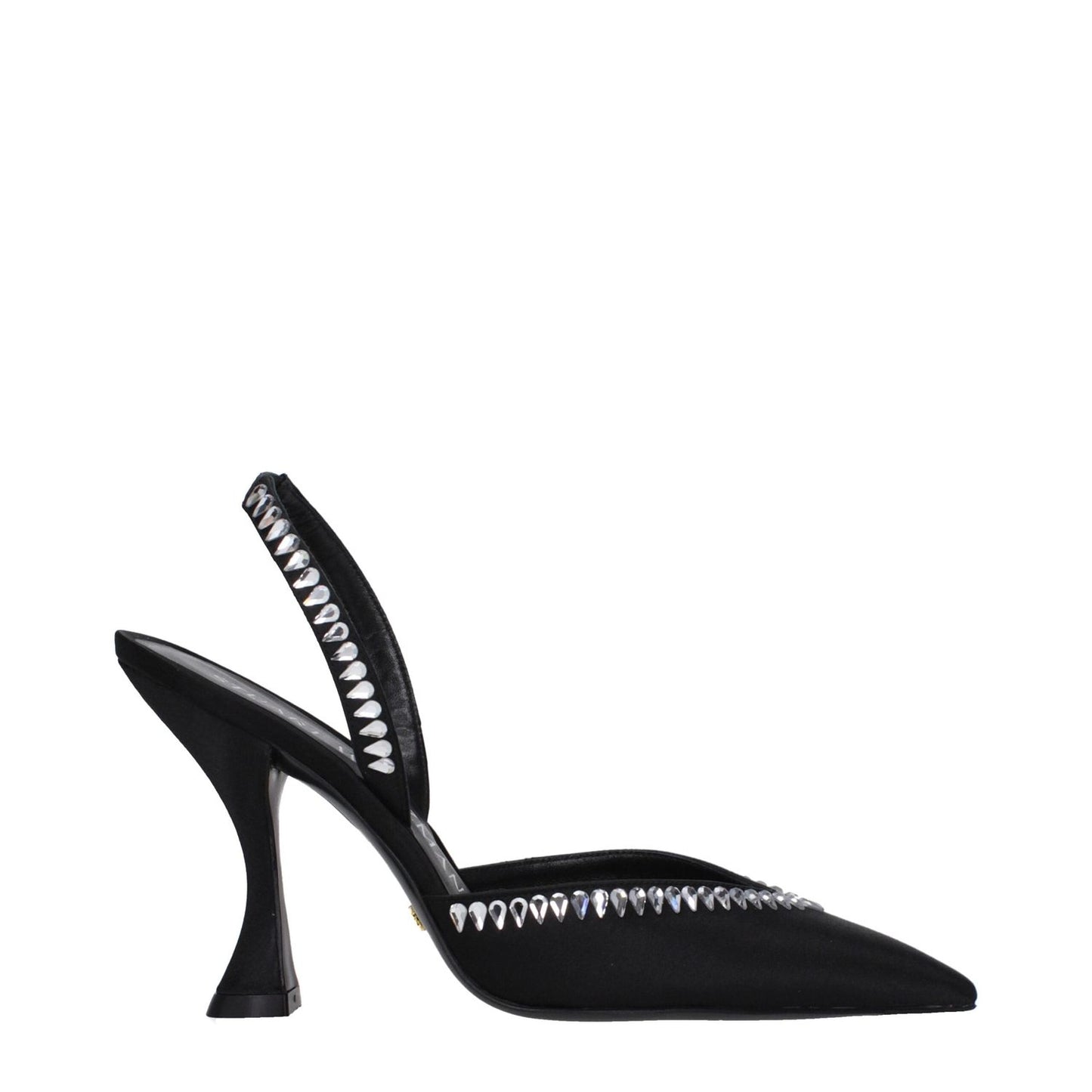 Stuart Weitzman Black Satin Stiletto Heels Sandals ST-9289904259337-EU37.5/US7.5