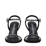 Stuart Weitzman Black Satin Stiletto Heels Sandals ST-9289924083977-EU36/US6