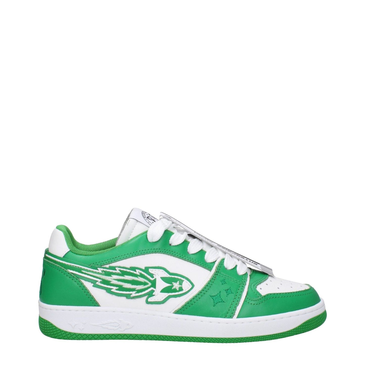 Enterprise Japan Green Leather Low Tops EN-9301465006345-EU40/US7