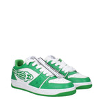 Enterprise Japan Green Leather Low Tops EN-9301465006345-EU40/US7