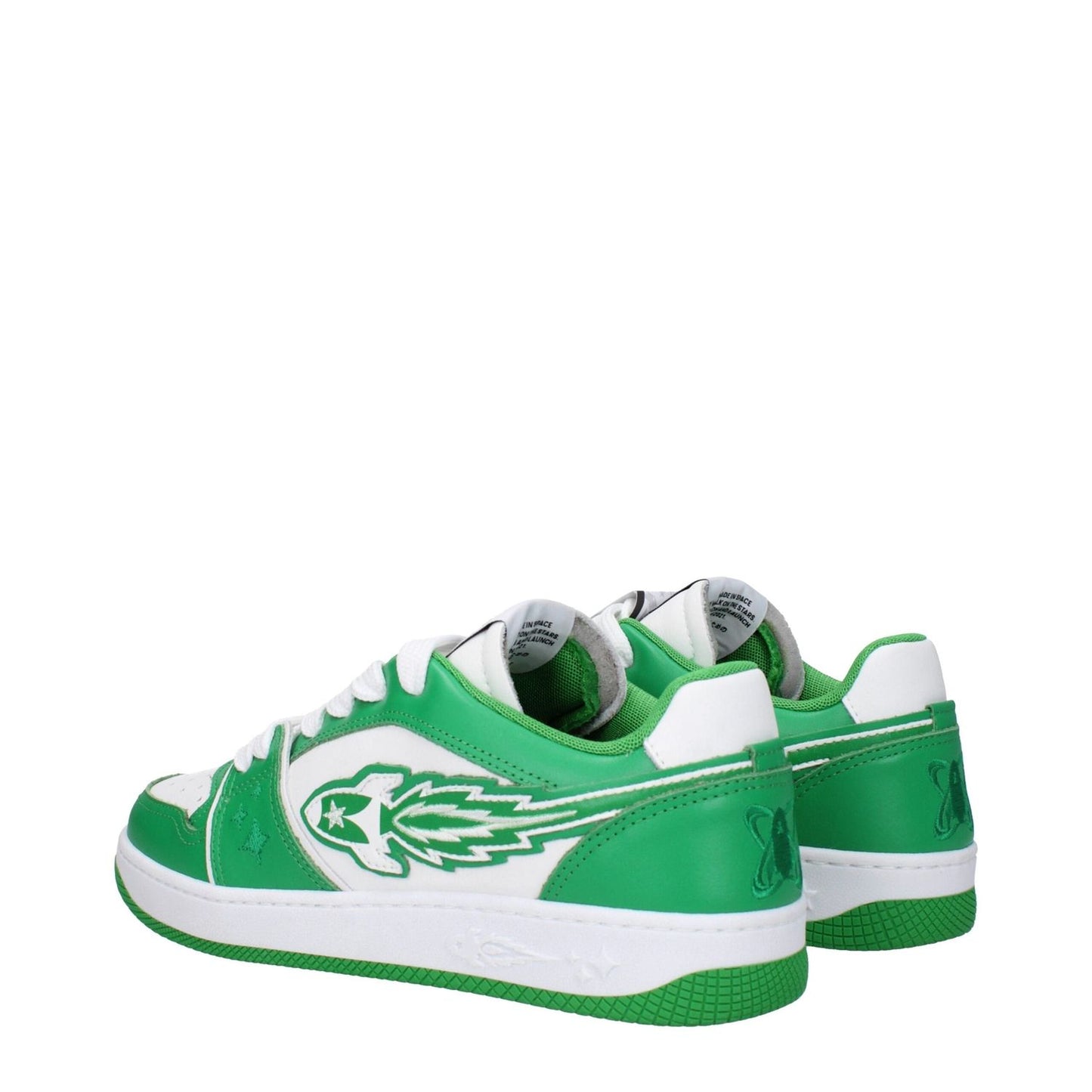 Enterprise Japan Green Leather Low Tops EN-9301465006345-EU40/US7