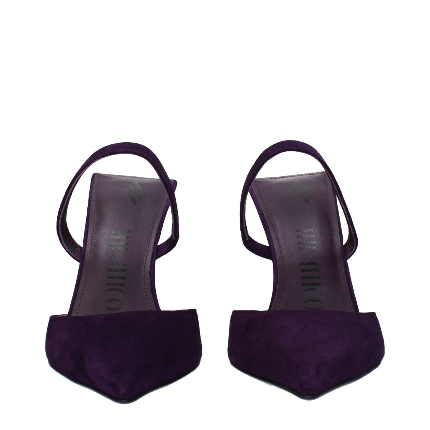 The Attico Purple Leather Stiletto Heels Sandals TH-9304766251273-EU36/US6