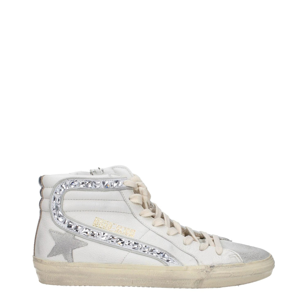 Golden Goose White Leather High Tops GO-9314036384009-EU40/US10