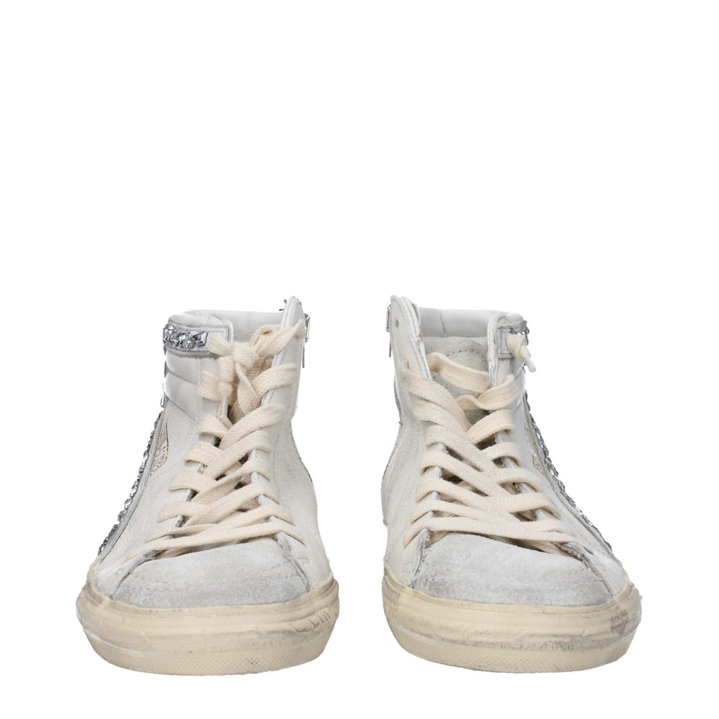 Golden Goose White Leather High Tops GO-9314036384009-EU40/US10