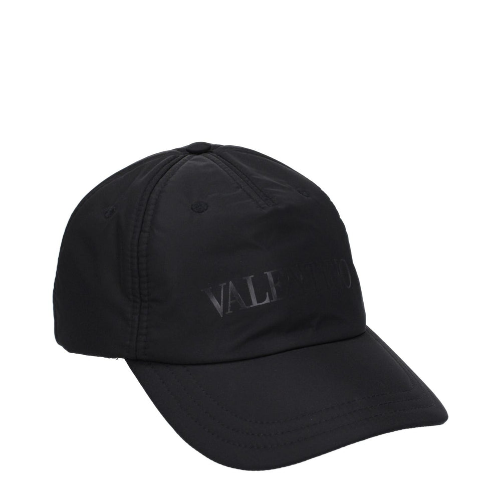 Valentino Garavani Black Polyamide Caps (Baseball Hat) VA-9358004093193-59 CM|L