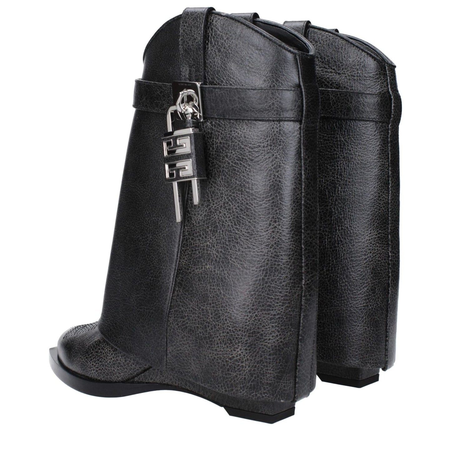 Givenchy Black Leather Ankle Boots GI-9467669872905-EU35/US5