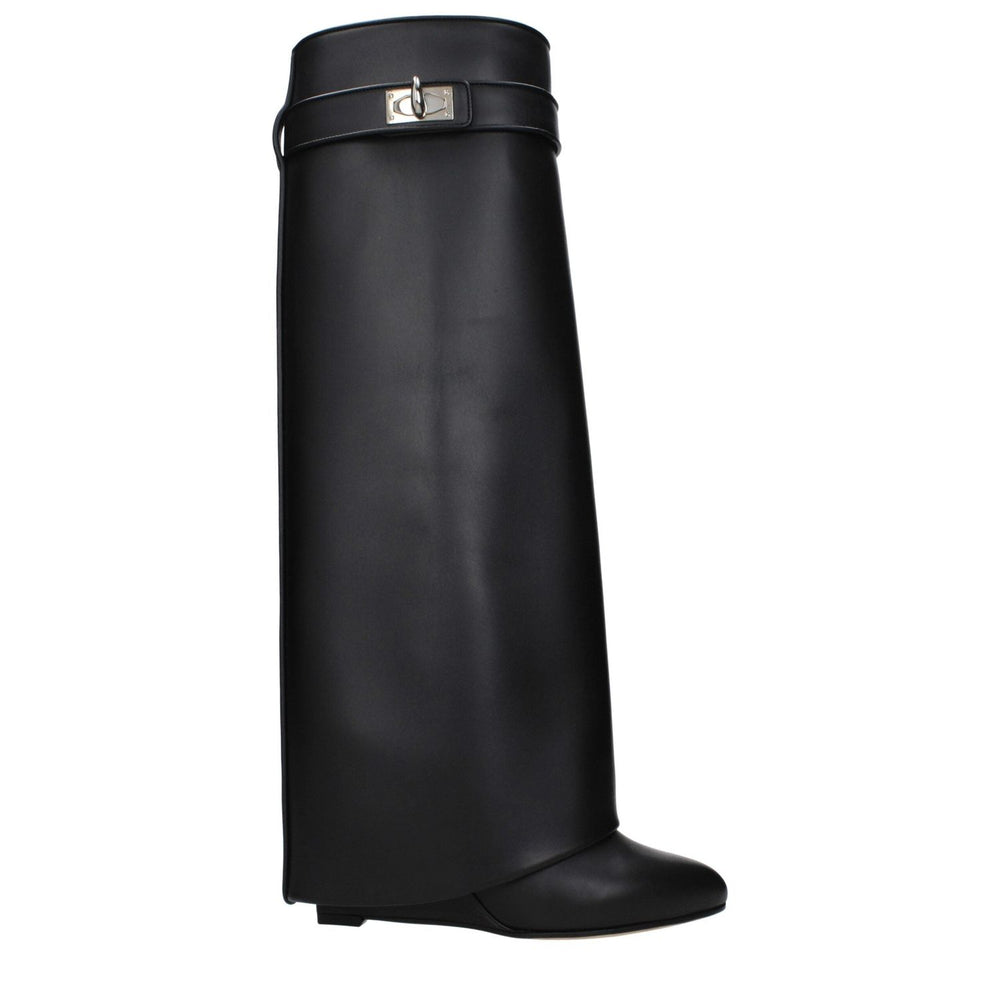 Givenchy Black Leather Boots GI-9482732536073-EU35/US5