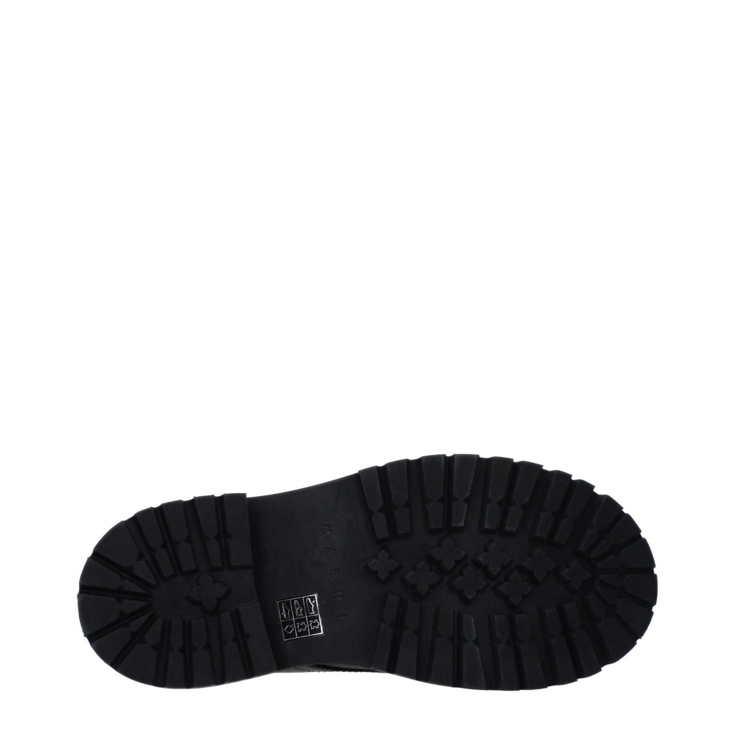 Marni Black Leather Oxfords And Derbies