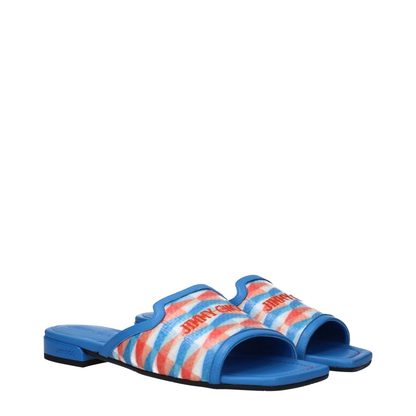 Jimmy Choo Light Blue Fabric Slippers Sandals JI-10020230627593-EU38/US8