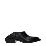 Love Moschino Black Leather Clogs LO-10027286331657-EU36/US6