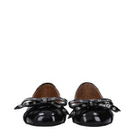 Ganni Black Leather Ballet Flats GA-10027144380681-EU40/US10