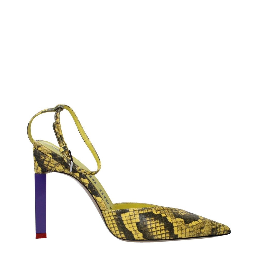 The Attico Yellow Leather High Heel Pumps TH-10031373713673-EU37/US7