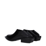 Love Moschino Black Leather Clogs LO-10027286331657-EU36/US6