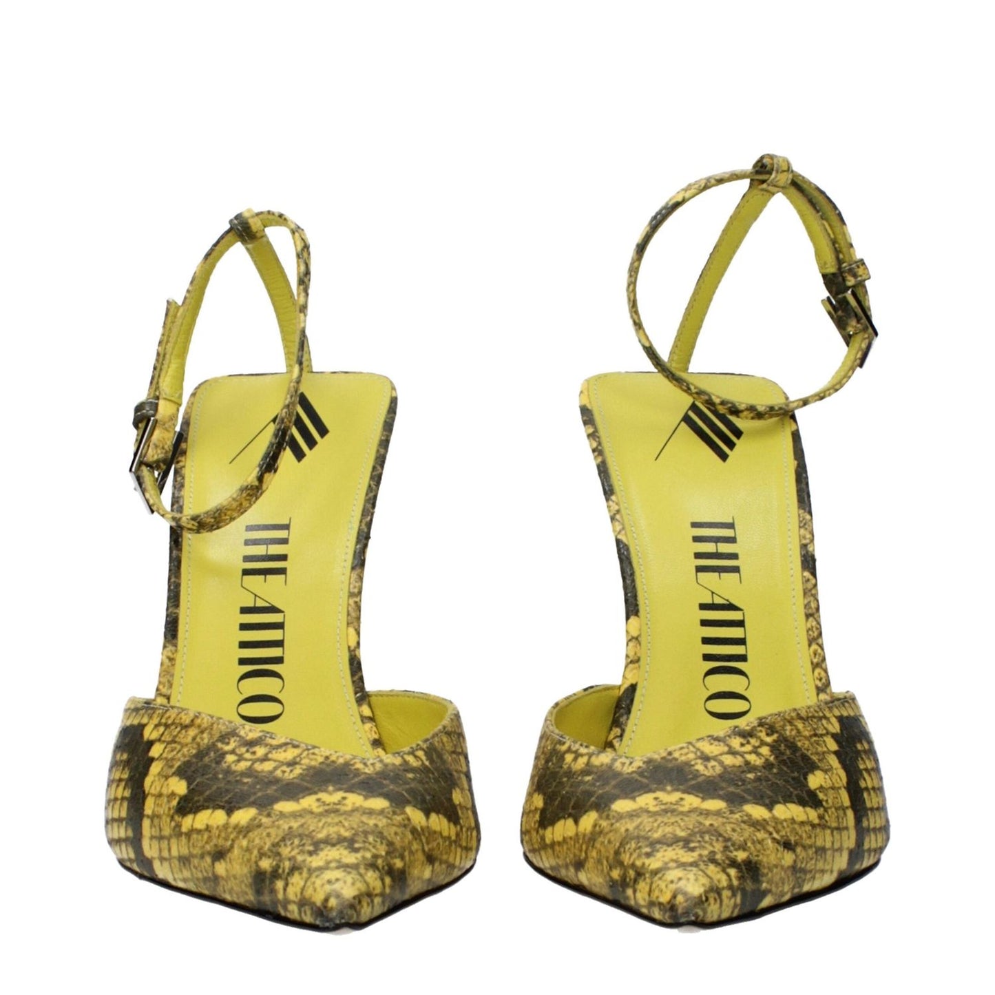 The Attico Yellow Leather High Heel Pumps TH-10031373713673-EU37/US7