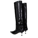 Paris Texas Black Leather High Heel Boots PA-14884841849097-EU36/US6